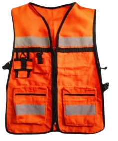 Chaleco tipo brigadista abierto